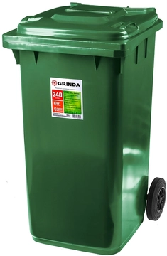 GRINDA  МК-240, 240 л, 730 х 580 х 1060 мм, мусорный контейнер (3840-24) 3840-24