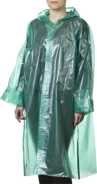 STAYER  полиэтилен, зеленый, S-XL, 50 микрон, плащ-дождевик (11610) 11610