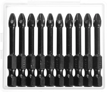 ЗУБР  PZ2, 10 шт, 50 мм, ударные биты, Профессионал (26023-2-50-S10) 26023-2-50-S10