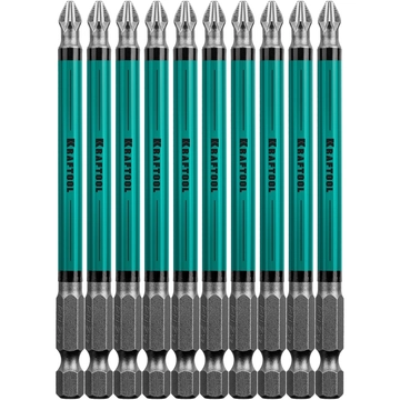 KRAFTOOL  Optimum, PH2, 100 мм, 10 шт, биты (26122-2-100-10) 26122-2-100-10