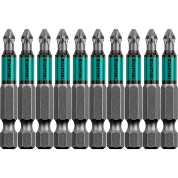 KRAFTOOL  Optimum PZ2, 50 мм, 10 шт, биты (26124-2-50-10) 26124-2-50-10