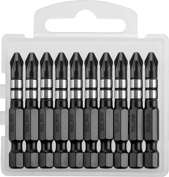 KRAFTOOL  Impact Pro PZ2, 50 мм, 10 шт, ударные биты (26193-2-50-S10) 26193-2-50-S10
