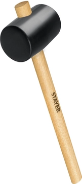 STAYER  680 г, чёрная резиновая киянка (20505-75) 20505-75