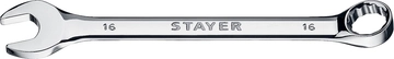 STAYER  HERCULES, 16 мм, комбинированный гаечный ключ, Professional (27081-16) 27081-16_z01