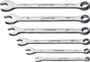 STAYER  HERCULES, 6 шт, 6 - 14 мм, набор комбинированных гаечных ключей, Professional (27085-H6) 27085-H6_z01