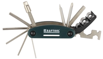 KRAFTOOL  16-в-1, набор для обслуживания велосипеда (26182-H16) 26182-H16