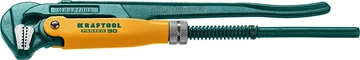 KRAFTOOL  PANZER-90, №0, 3/4″, 280 мм, трубный ключ с прямыми губками (2734-05) 2734-05_z02