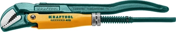 KRAFTOOL  PANZER-45, №0, 1/2″, 240 мм, трубный ключ с изогнутыми губками (2735-05) 2735-05_z02