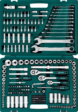 KRAFTOOL  X Drive, 216 предм., (1/2″+3/8″+1/4″), универсальный набор инструмента (27888-H216) 27888-H216