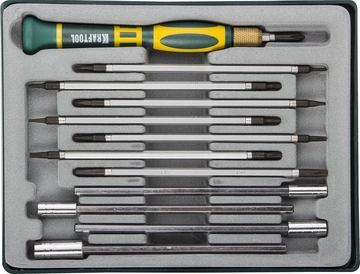 KRAFTOOL  Precision-20, 12 предм., отвертка для точных работ (25611-H12) 25611-H12