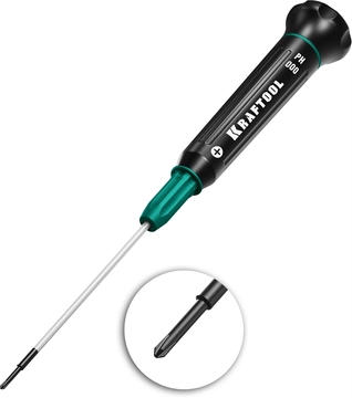 KRAFTOOL  Precision PH000, отвертка для точных работ (25682-000) 25682-000