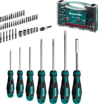 KRAFTOOL  X-Drive-50, 50 предм., набор отверток и насадок (25815) 25815