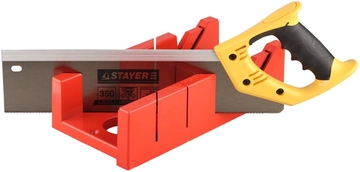 STAYER  100 х 52 мм, 350 мм, пластиковое стусло с пилой (15395-35) 15395-35