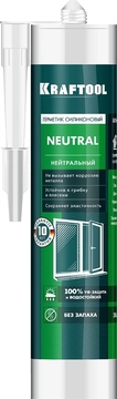 KRAFTOOL  Neutral, 300 мл, белый, нейтральный силиконовый герметик (41257-0) 41257-0