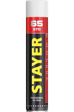 STAYER  STD 65, 750 мл, адаптерная, выход до 65 л,  монтажная пена, Professional (41134) 41134