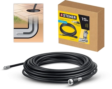 STEHER  для пистолета G-280 PRO, 15 м, шланг для прочистки труб (75414-280-15) 75414-280-15