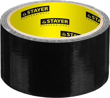 STAYER  48 мм, 10 м, черная, армированная лента, Professional (12086-50-10) 12086-50-10