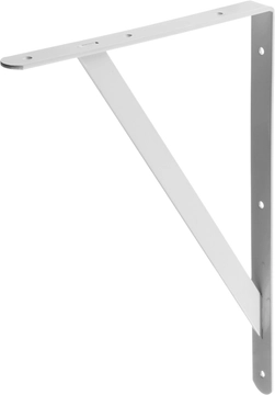 STAYER  400 х 280 х 30 х 4 мм, белый, усиленный уголок-кронштейн (37423-1) 37423-1