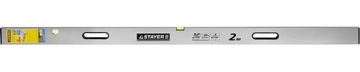 STAYER GRAND  2 м, точность 1 мм/м, 2 глазка, Правило с уровнем и ручками,  (10752-2.0) 10752-2.0