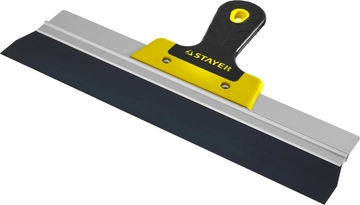 STAYER  PROFlat, 350 мм, усиленная алюминиевая направляющая, двухкомпонентная ручка, анодированный, фасадный шпатель, Professional (10045-35) 10045-35