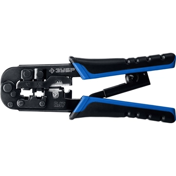 ЗУБР  RJ7, (RJ45, RJ11, RJ12), 203 мм, универсальный кримпер, Профессионал(22650) 22650