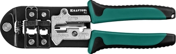 KRAFTOOL  RJ, (RJ45, RJ11,RJ12), универсальный кримпер (22699) 22699