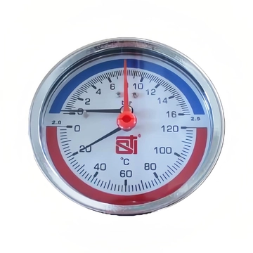 Термоманометр аксиальный STI ∅80 120°C 16 bar УП (G½") т тт000018947