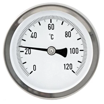Термометр биметаллический ∅100 120°C (L100) т тт000020216
