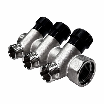 Коллектор регулирующий STI ГШ 3/4" (НР 1/2"х3 вых.) т тт000019032