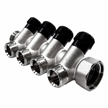 Коллектор регулирующий STI ГШ 1" (НР 3/4"х4 вых.) т тт000019036