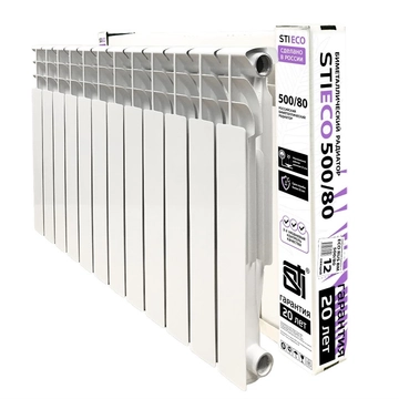 Биметаллический радиатор STI ECO RUS BM 500/80 12 сек. т тт000015896