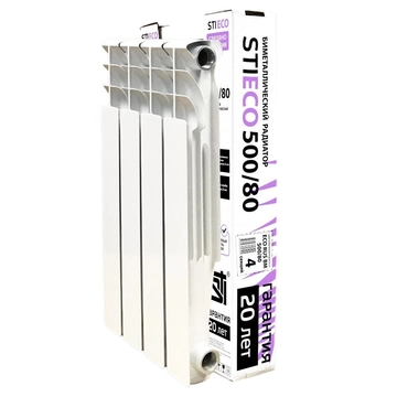 Биметаллический радиатор STI ECO RUS BM 500/80 4 сек. т тт000015897
