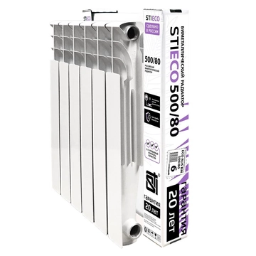 Биметаллический радиатор STI ECO RUS BM 500/80 6 сек. т тт000015898