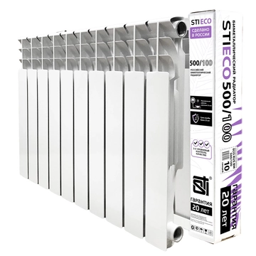Биметаллический радиатор STI ECO RUS BM 500/100 10 сек. т тт000015900