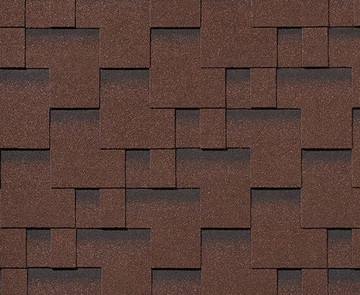 Черепица гибкая RoofShield Премиум Модерн коричневый с оттенением GL 233546