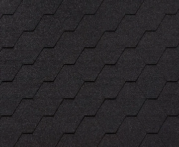 Черепица гибкая RoofShield Фемили Эко Лайт Стандарт графитно-черный GL 233647
