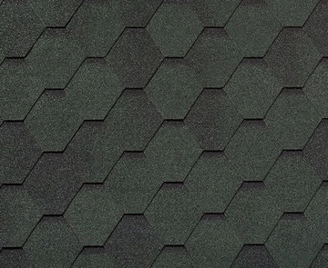 Черепица гибкая RoofShield Фемили Эко Лайт Стандарт зеленый с оттенением GL 233650
