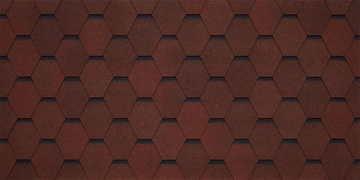 Черепица гибкая Tegola Garda rosso 409 (красный) GL 407208