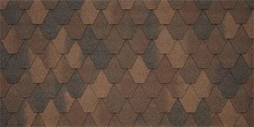 Черепица гибкая Tegola Unica Sardegna legno 424 (темное дерево) GL 678687