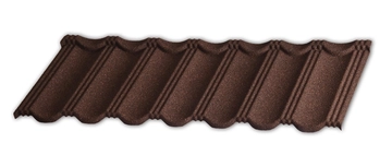Лист композитной черепицы Gerard Heritage chestnut GL 670214