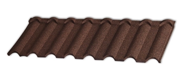 Лист композитной черепицы Gerard Milano chestnut GL 670210