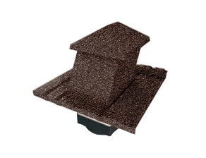 Вентилятор кровельный для композитной черепицы Metrotile HV15-15 MetroShake 2 коричневый GL 663535