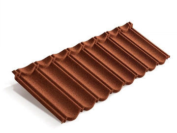 Лист композитной черепицы Metrotile MetroBond терракотовый GL 149607