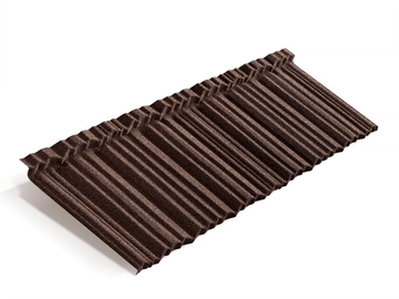 Лист композитной черепицы Metrotile MetroShake 2 кофе GL 152925