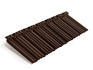 Лист композитной черепицы Metrotile MetroShake 2 айрон-барк GL 161455