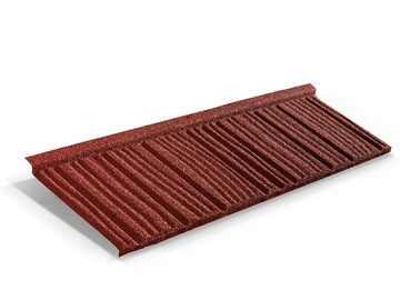 Лист композитной черепицы Metrotile WoodShake красный GL 254882