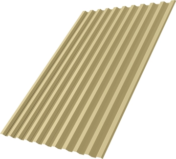 Профнастил С21R Grand Line 0,45 ПЭ слим RAL 1014 слоновая кость GL 760475