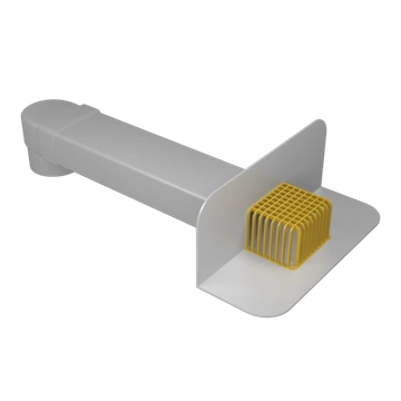 Воронка парапетная ПВХ Termoclip 65х100х550мм с отводом Ø100мм GL 753650