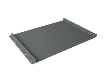 Кликфальц Grand Line 0,45 ПЭ с пленкой на замках RAL 7005 мышино-серый GL 71068