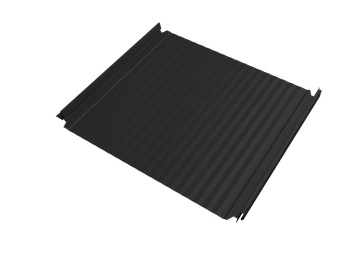 Кликфальц Double Pro Гофр Grand Line 0,5 Velur с пленкой на замках RAL 7016 антрацитово-серый GL 718812